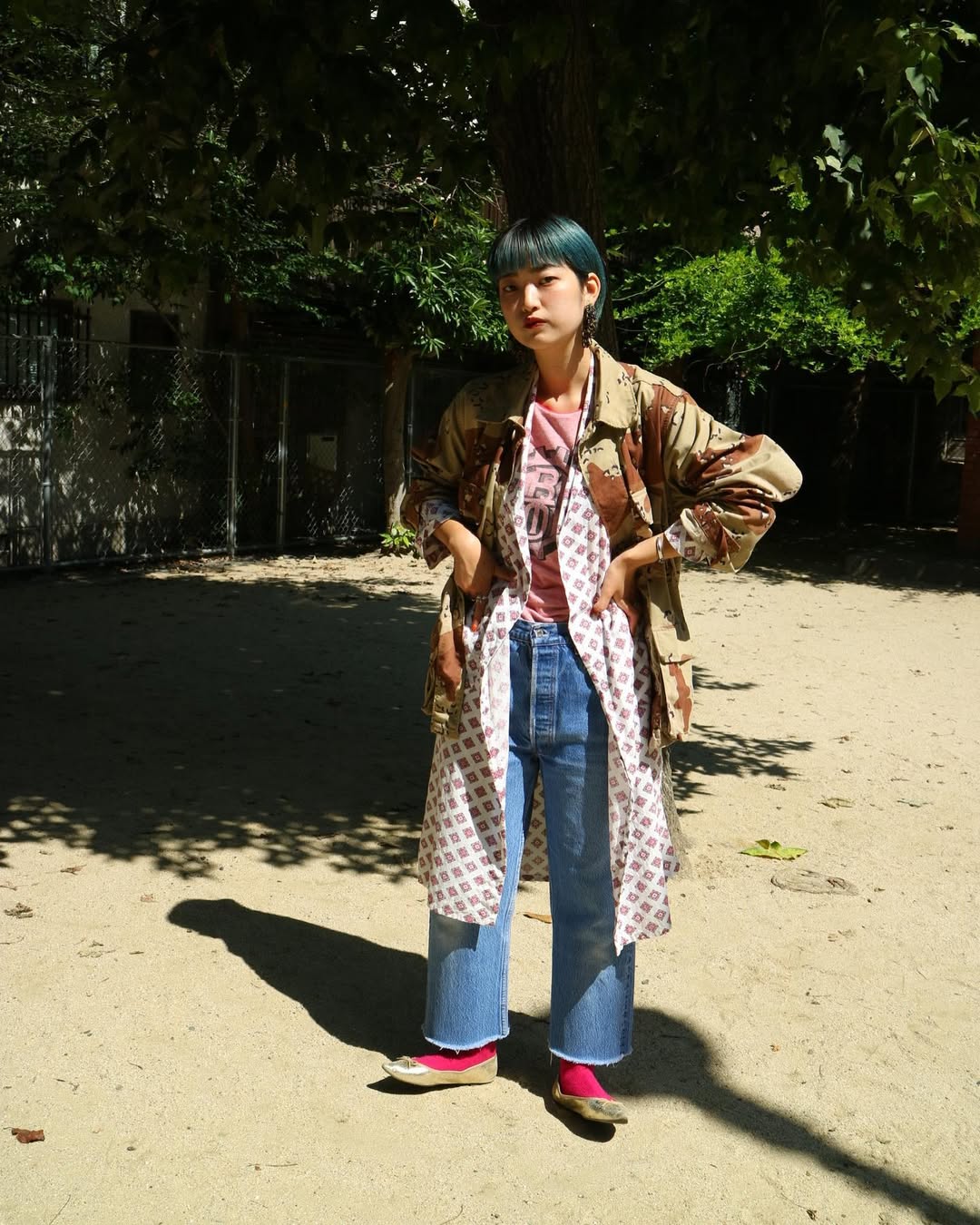 Eclectic Layered 90s Style Street Look