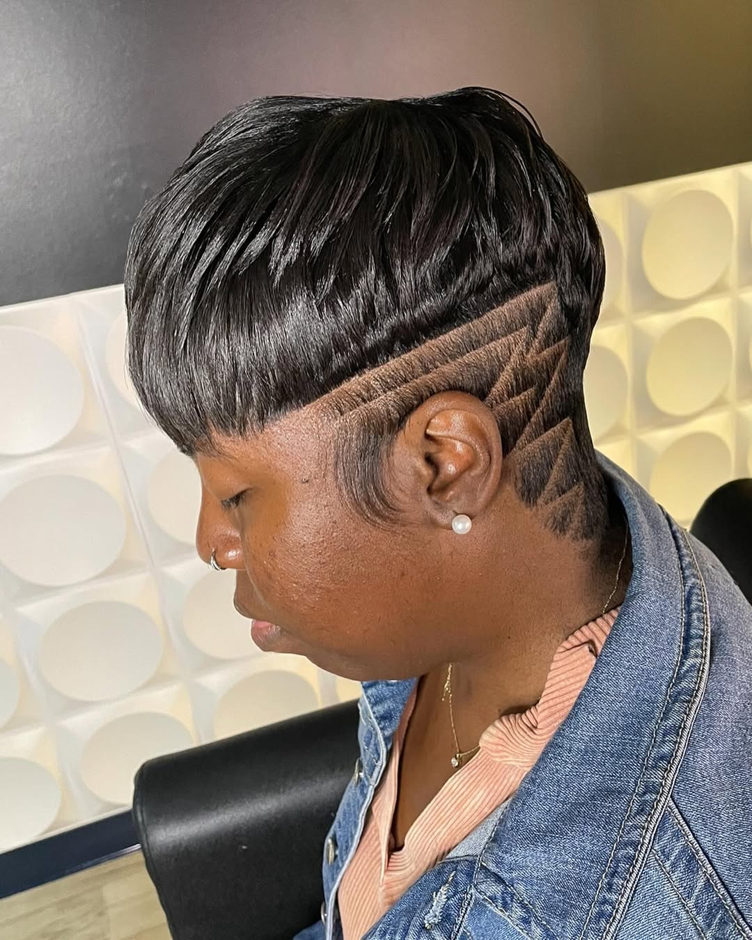 Edgy Pixie Cut with Shaved Design