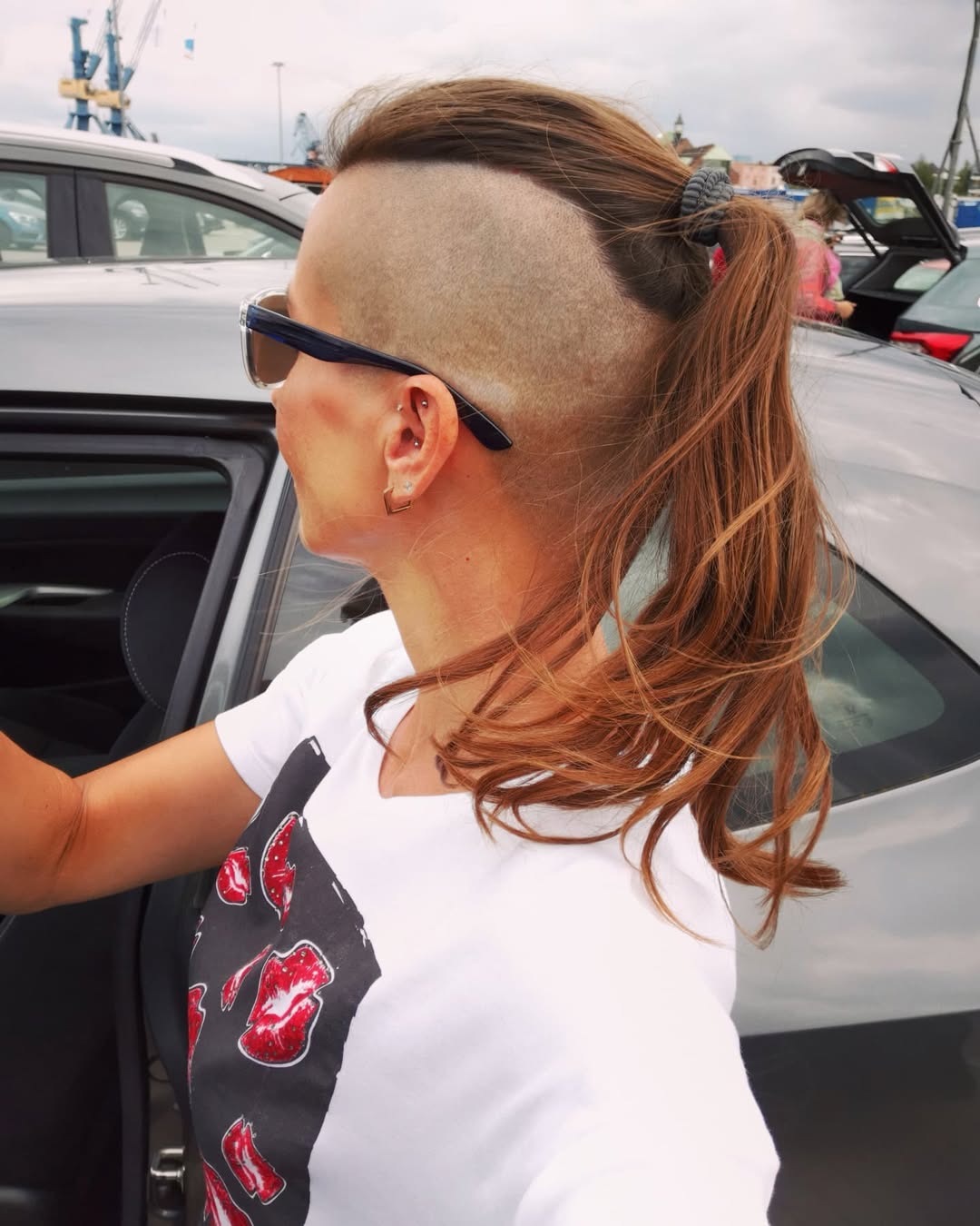 Edgy Undercut With A High Ponytail