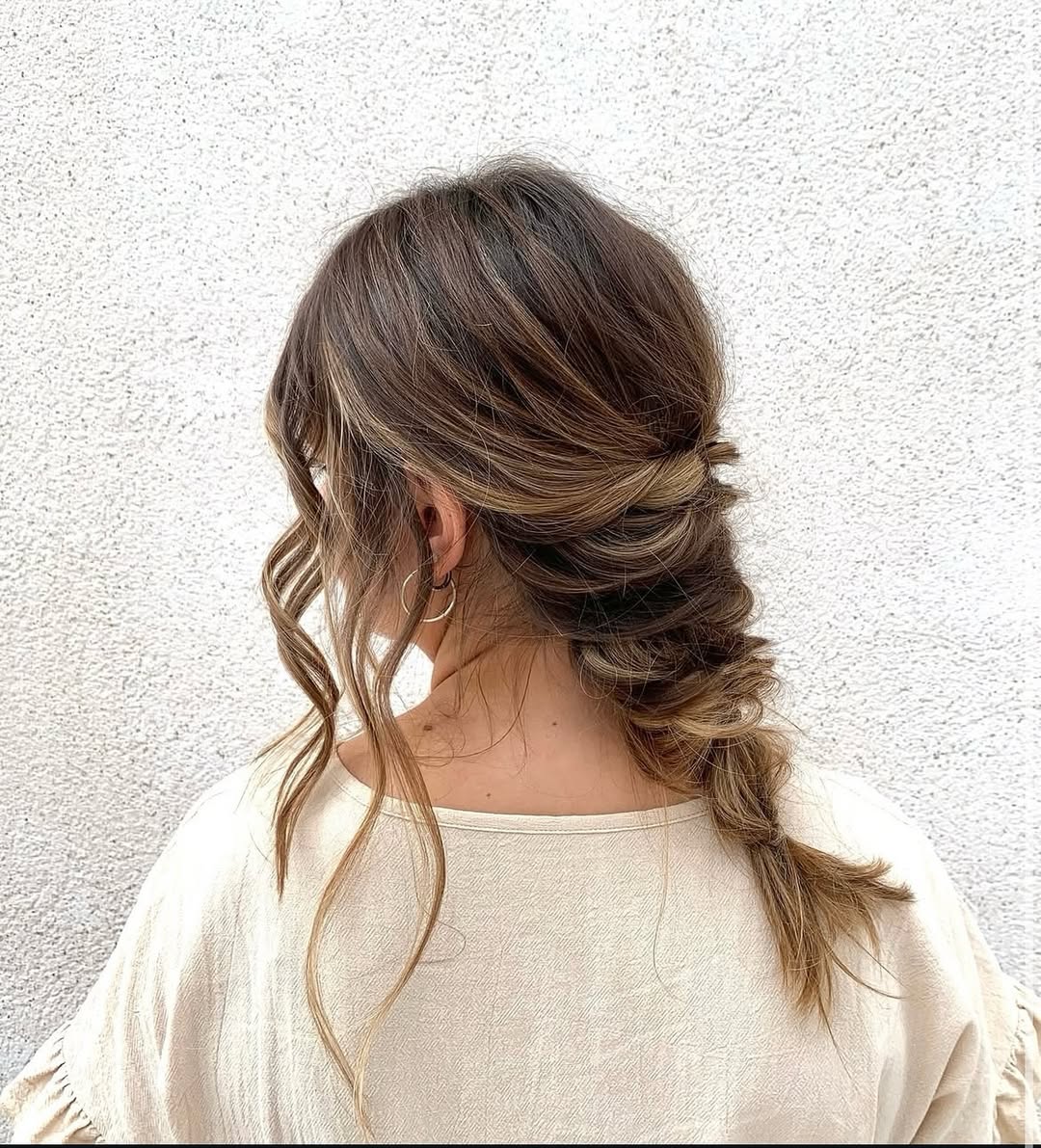 Effortless Fishtail Braid With Face-Framing Tendrils