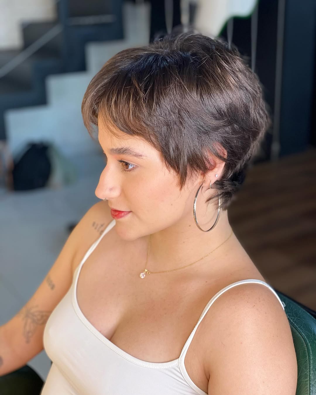 Effortless Pixie Cut With Wispy Bangs