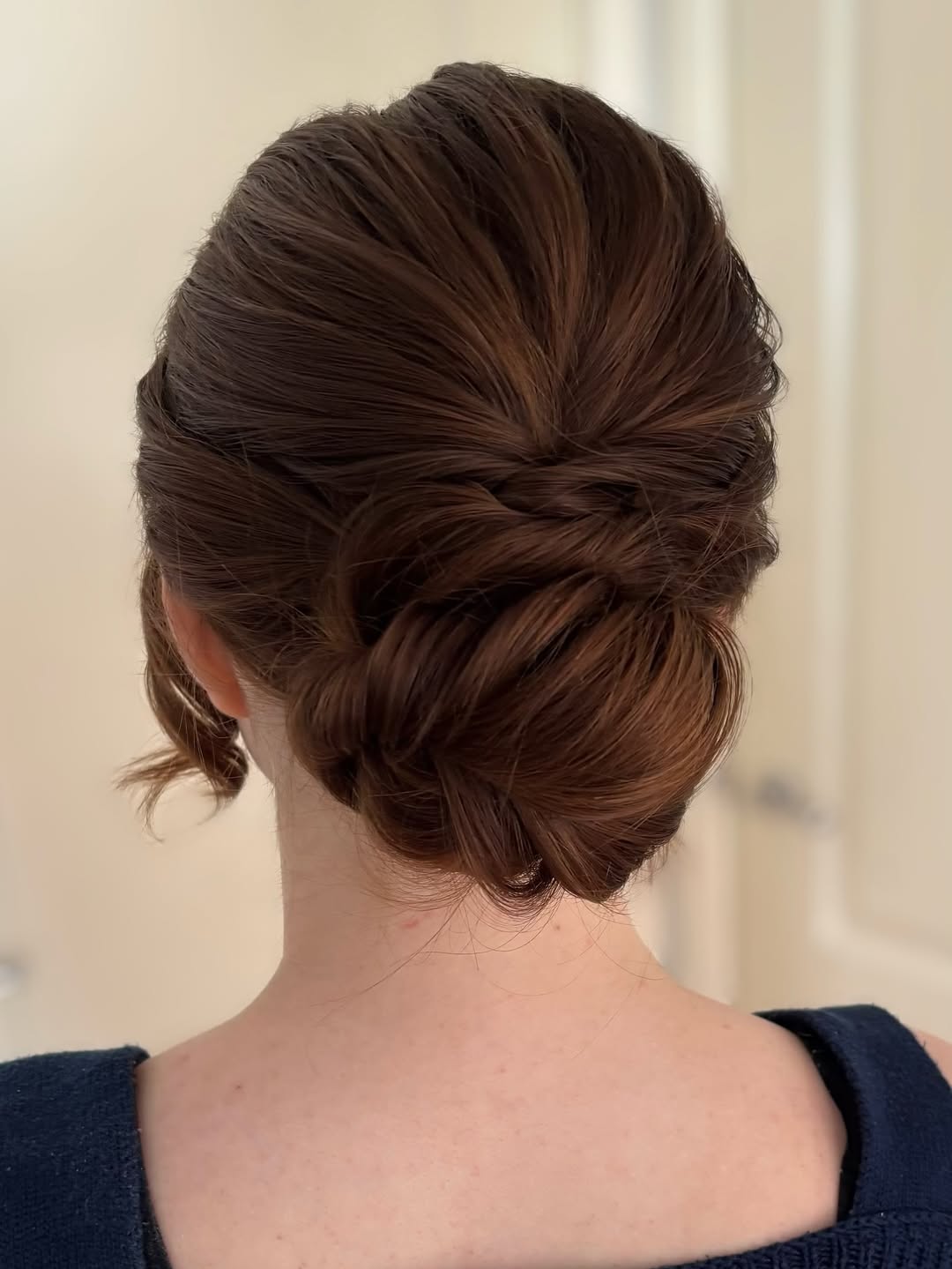 Elegant Low Bun With Voluminous Crown Tuck