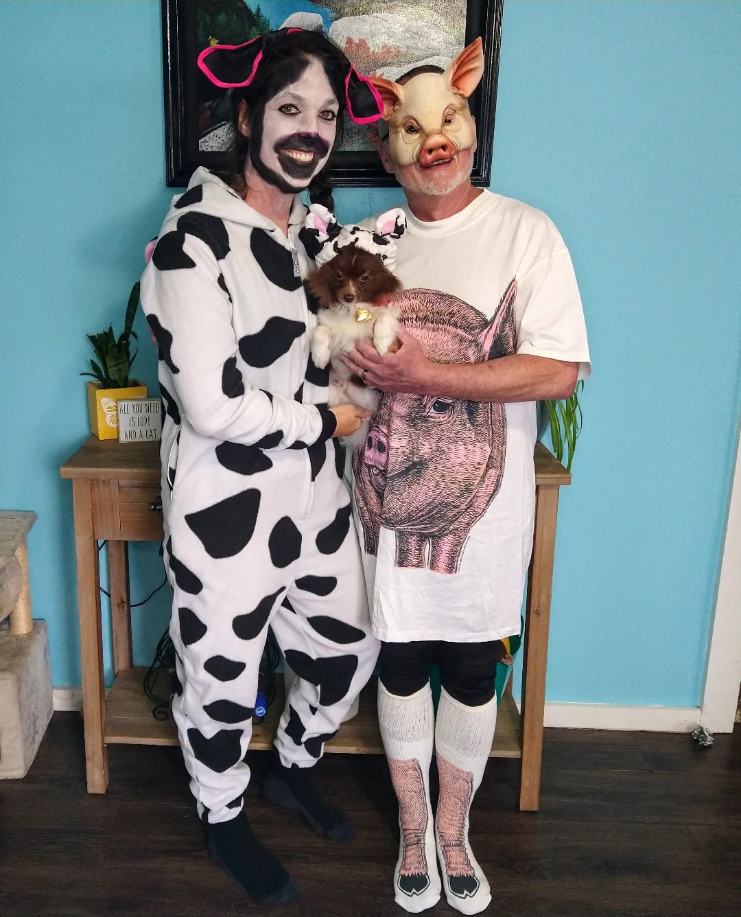 Funny Farm Animal Halloween Costume Duo