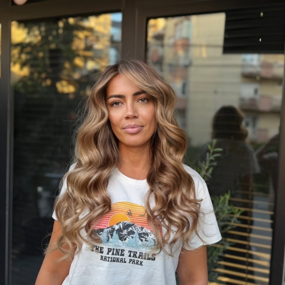 Glamorous Wavy Layers With Dimension On Long Hair