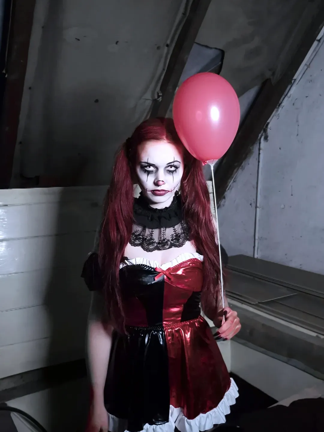 Harlequin Inspired Clown Costume Outfit
