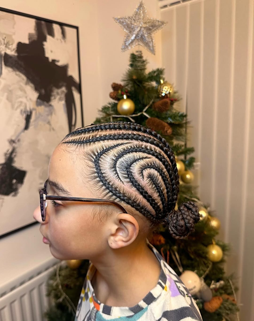 Intricate Cornrow Bun
