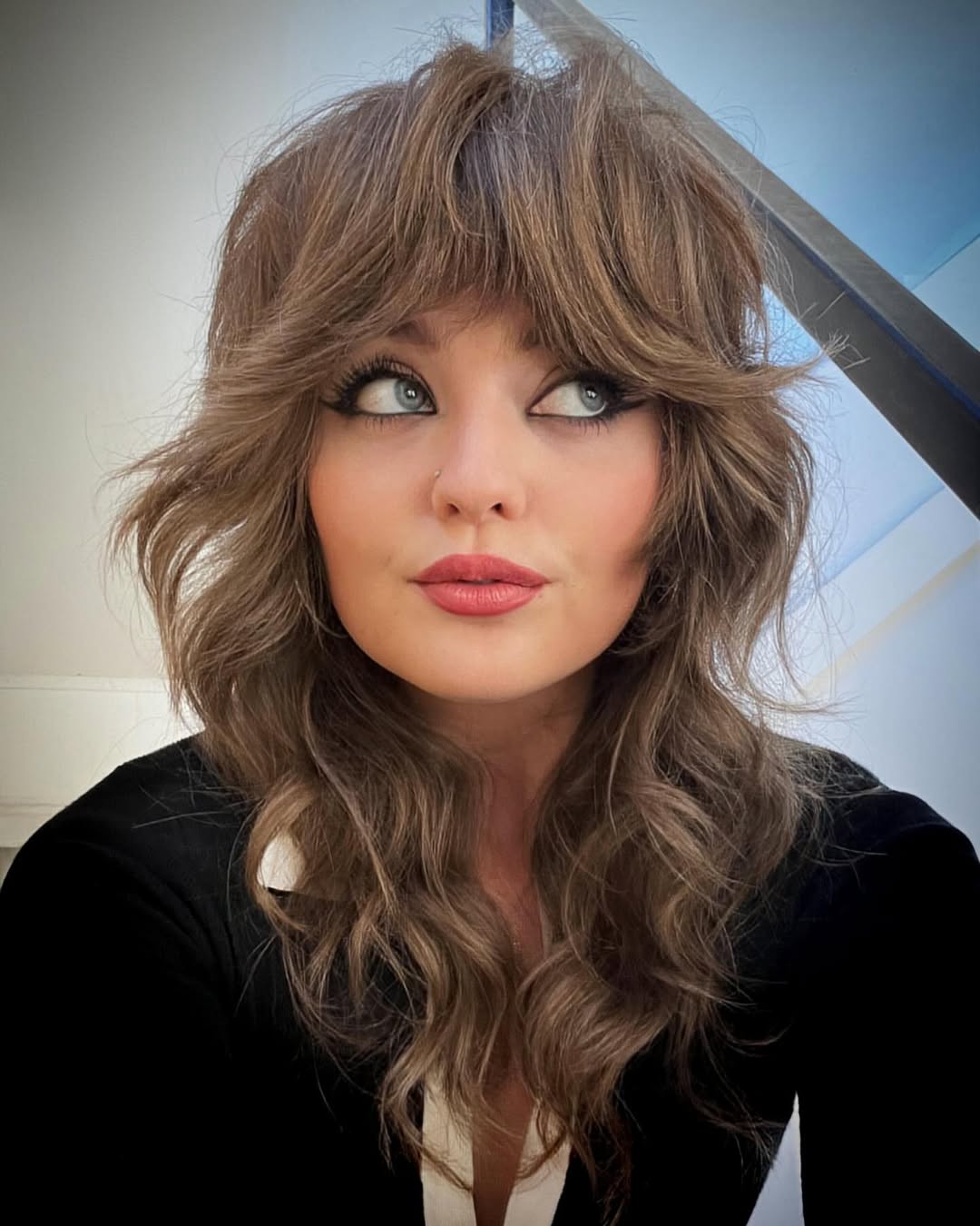 Modern Shag With Voluminous Curtain Bangs