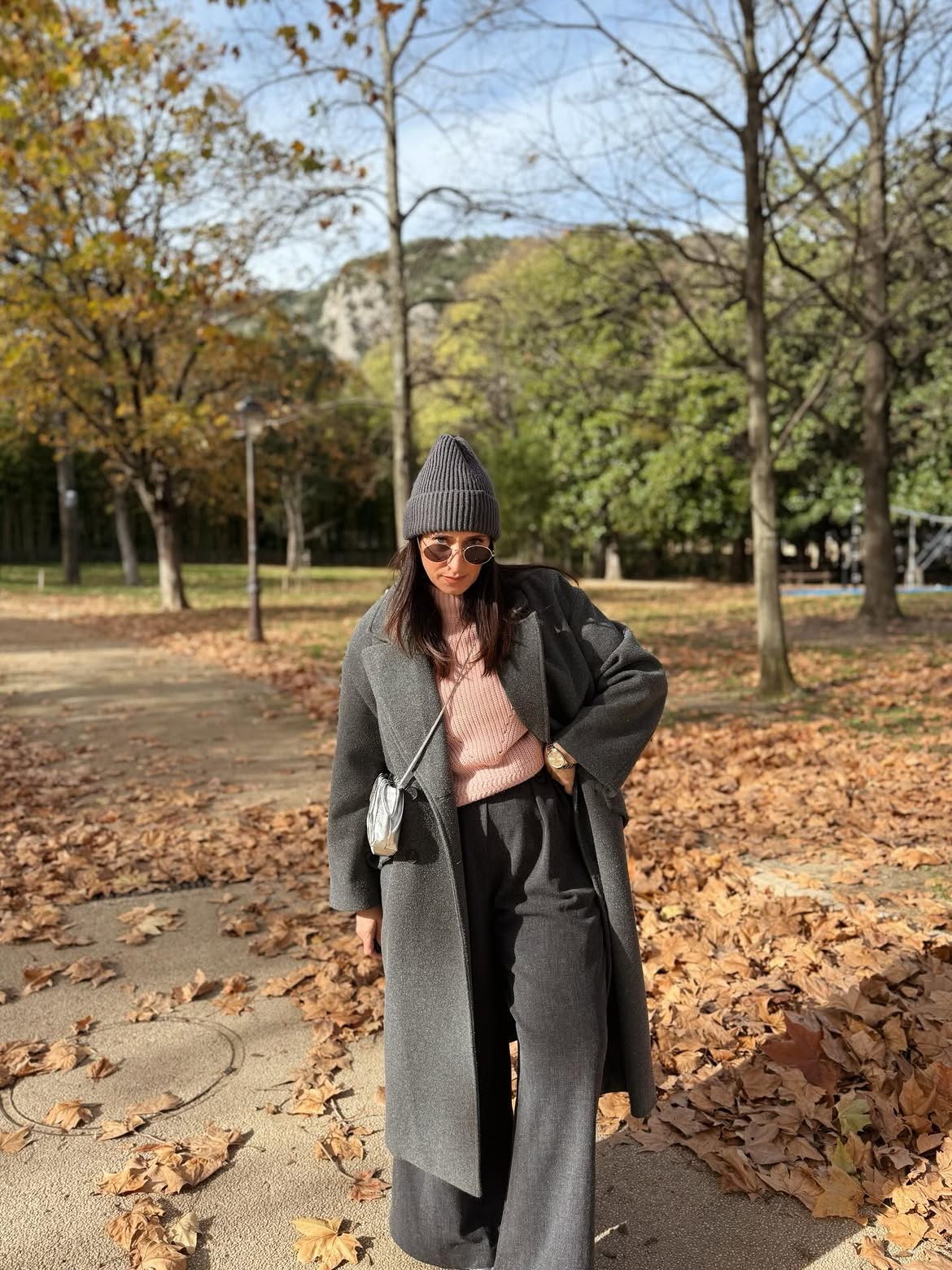 Monochromatic Elegance With A Pop Of Pink