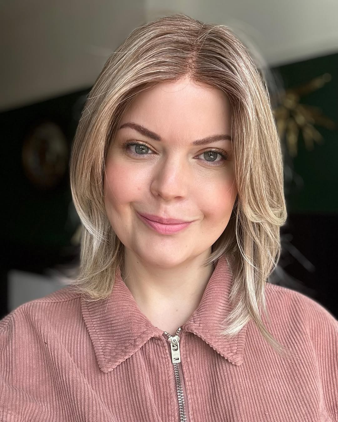 Multi-Dimensional Blonde Lob With Face-Framing Layers