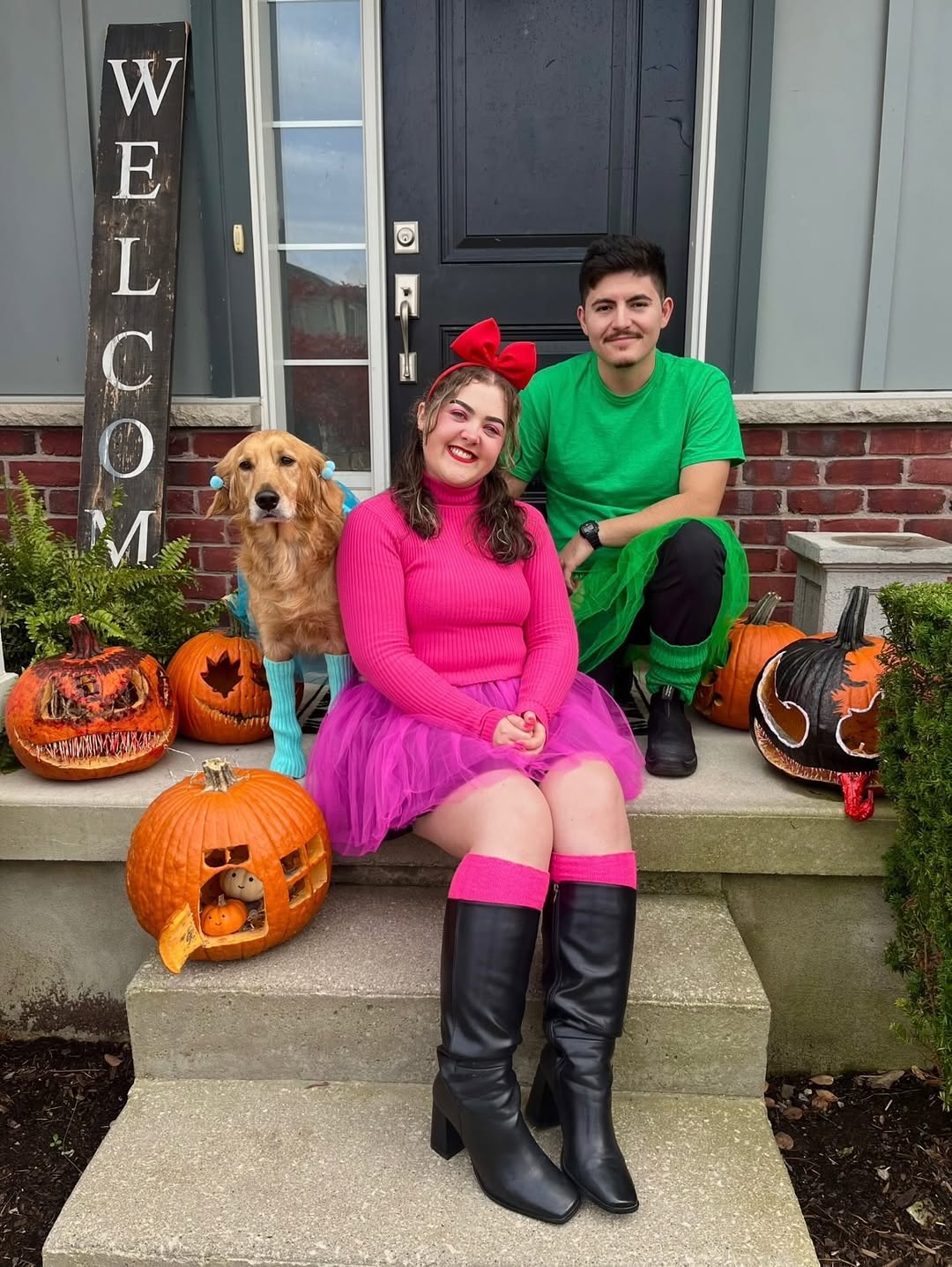 Pink Tulle Skirt And Turtle Neck Trio Halloween Costume