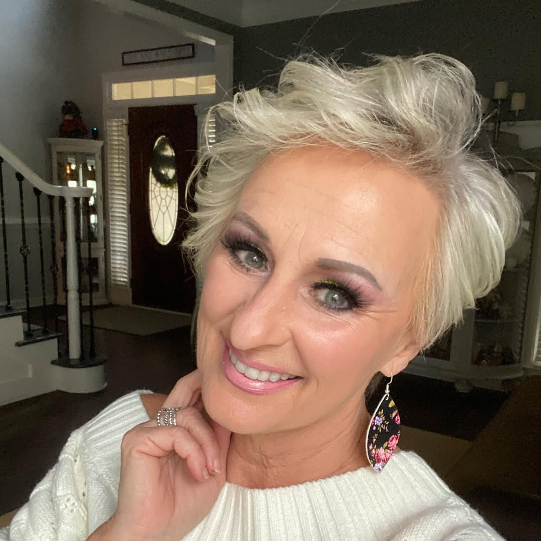 Platinum Pixie Cut With Voluminous Crown