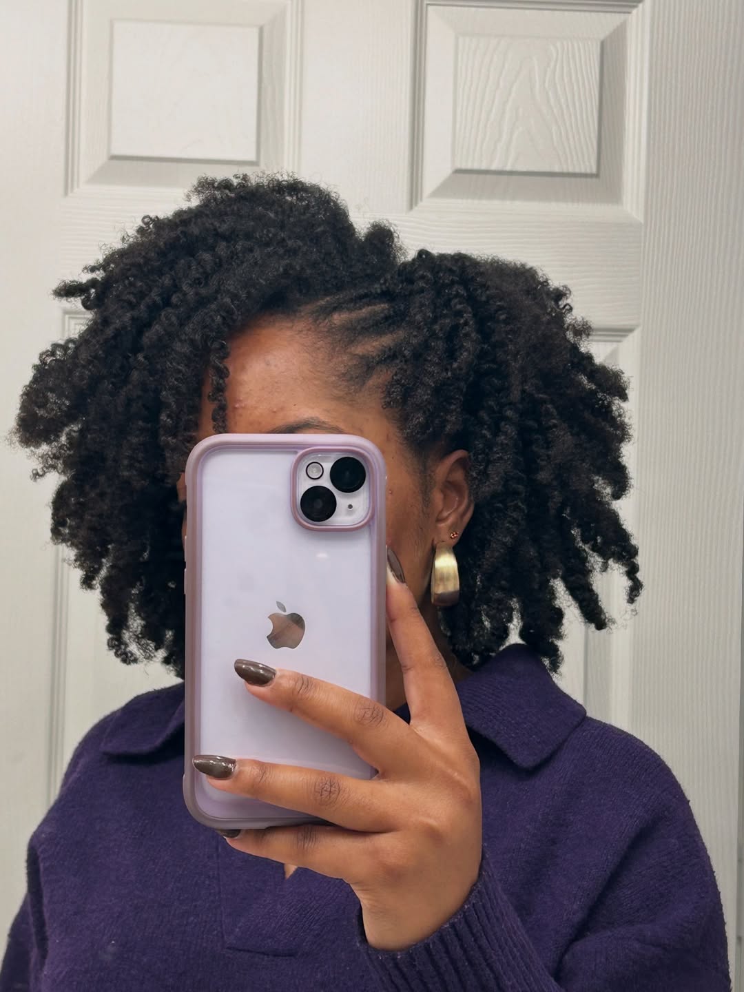 Playful Coily Two-Strand Twists on Type 4C Hair
