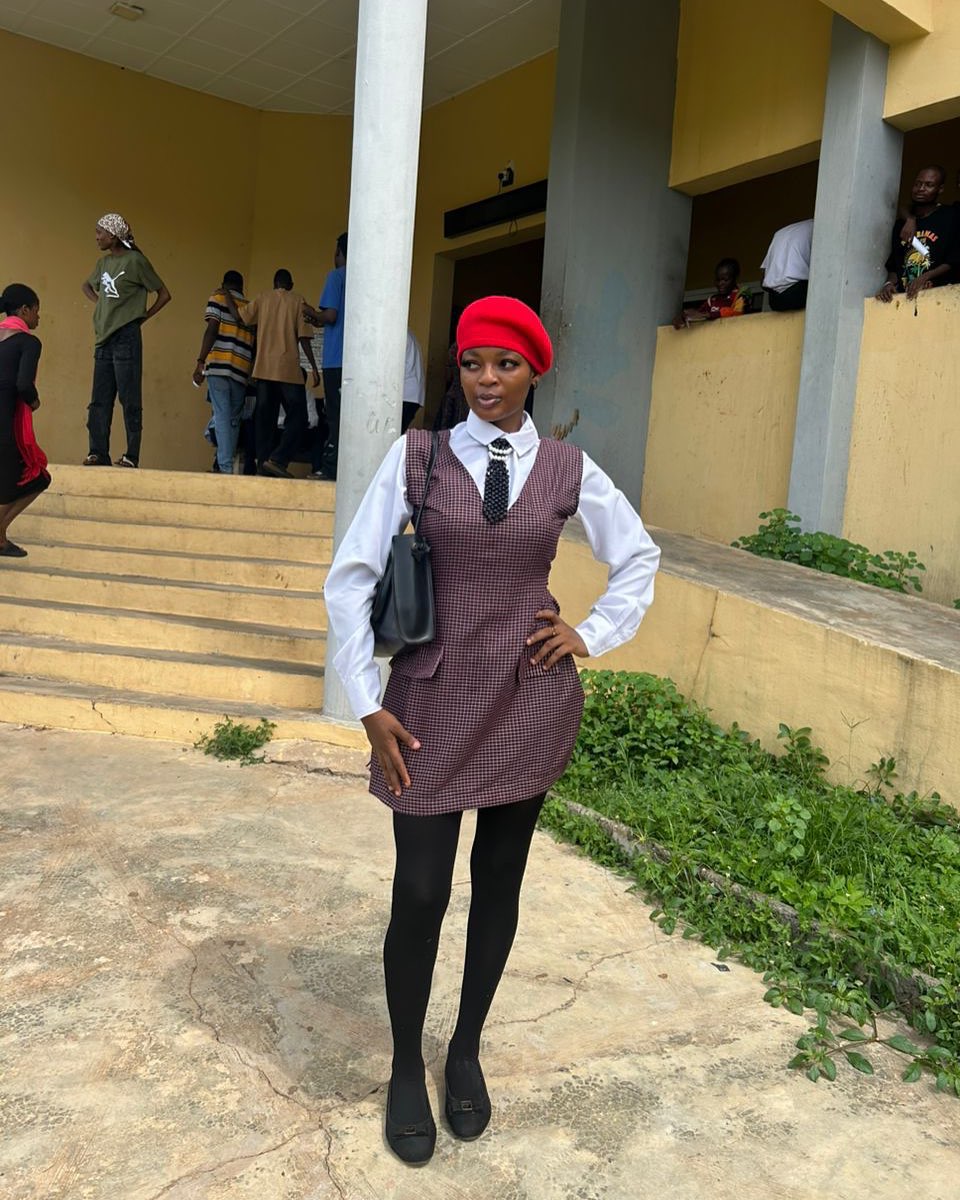 Preppy Polished Pinafore Dress School Outfit