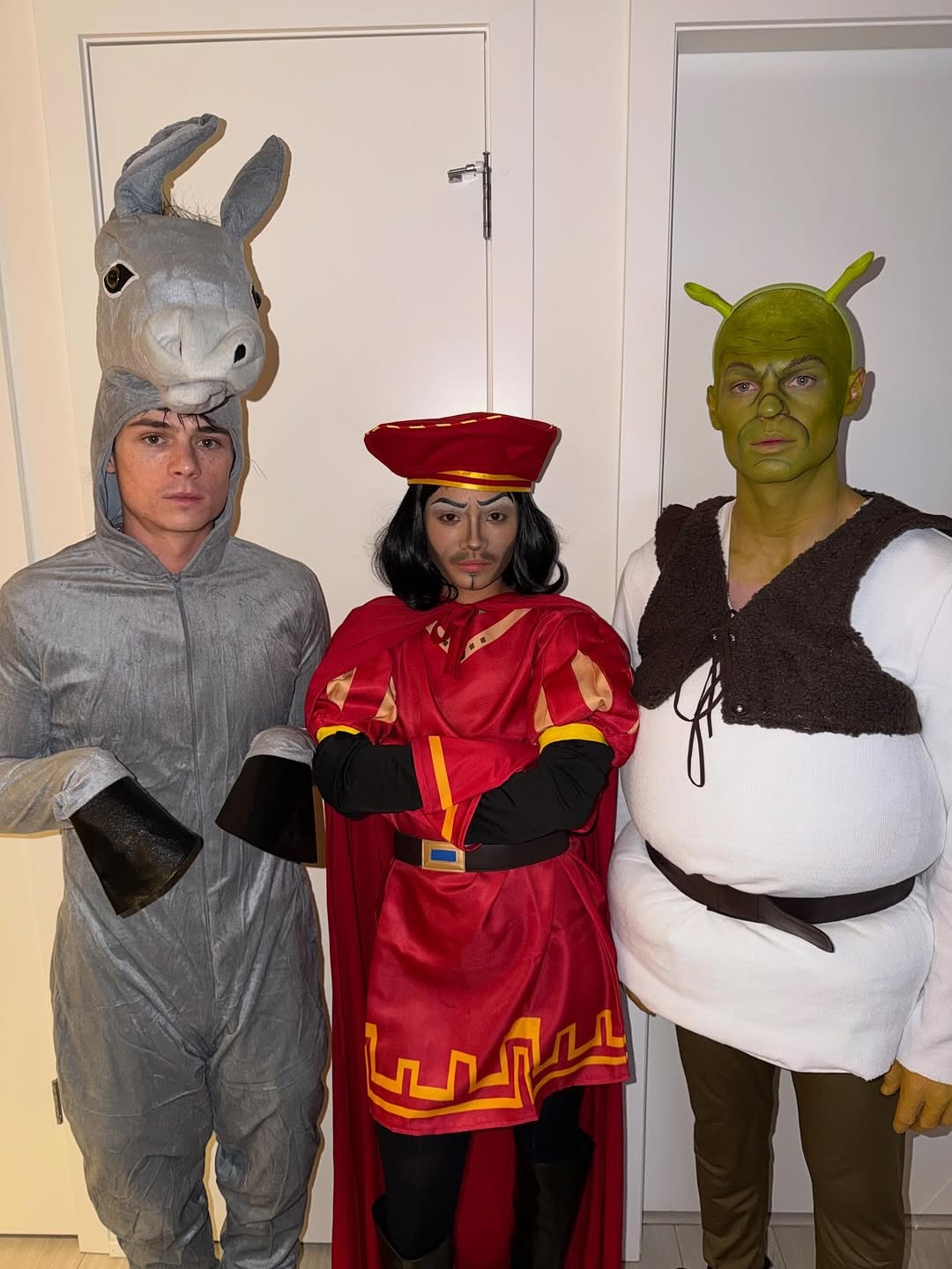 Shrek, Donkey, and Lord Farquaad Halloween Trio Costumes