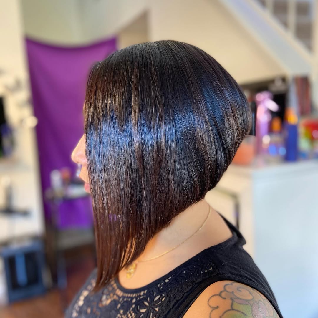 Sleek A-Line Bob With Graduated Layers