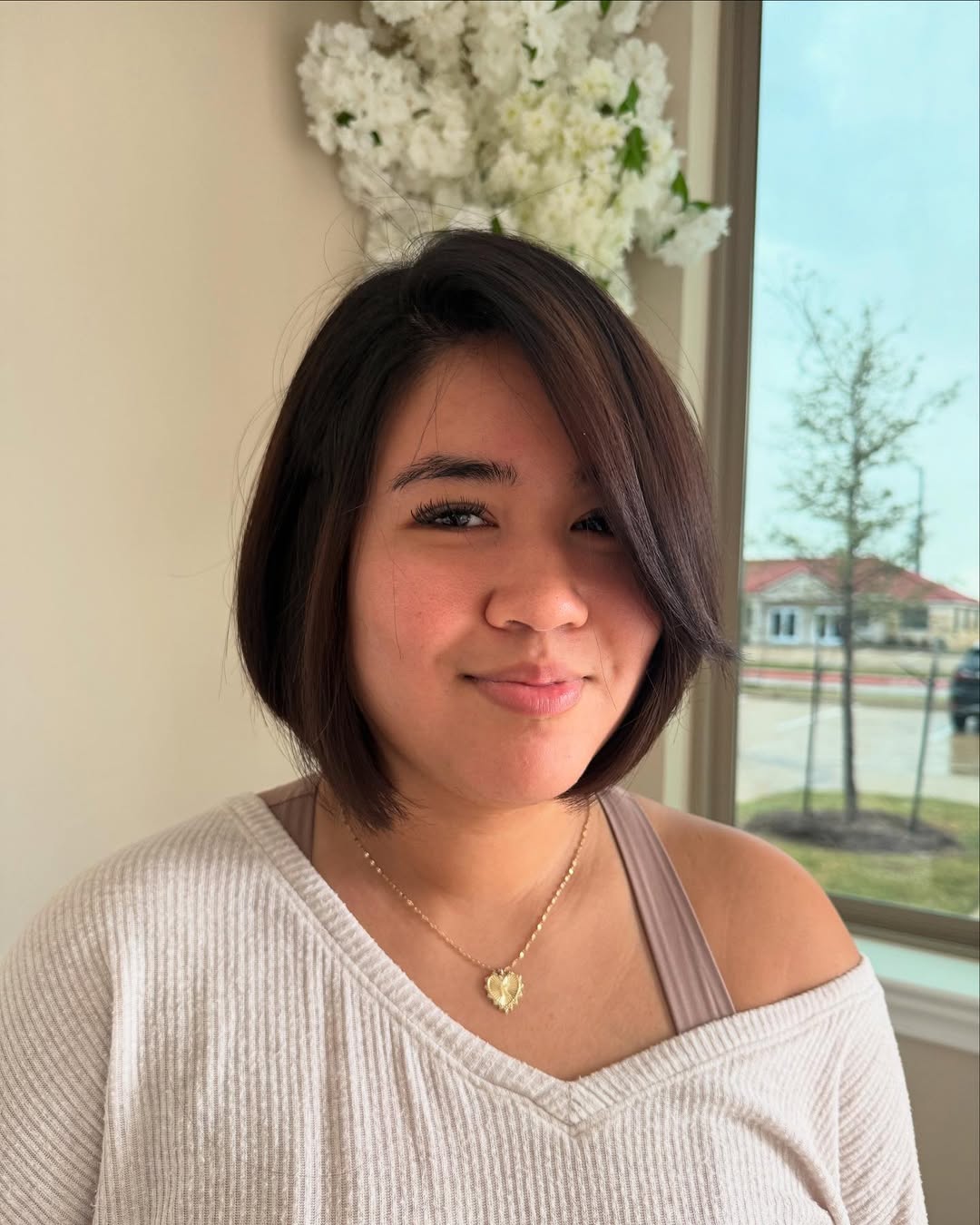 Sleek Chin Length Bob With Face Framing Layers