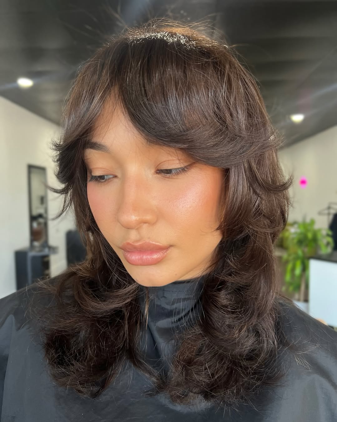 Soft Layered Shag With Face-Framing Bangs