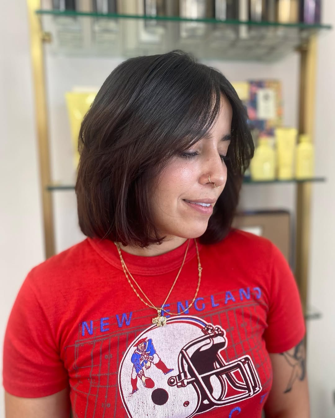 Soft Layers Textured Chin-Length Bob