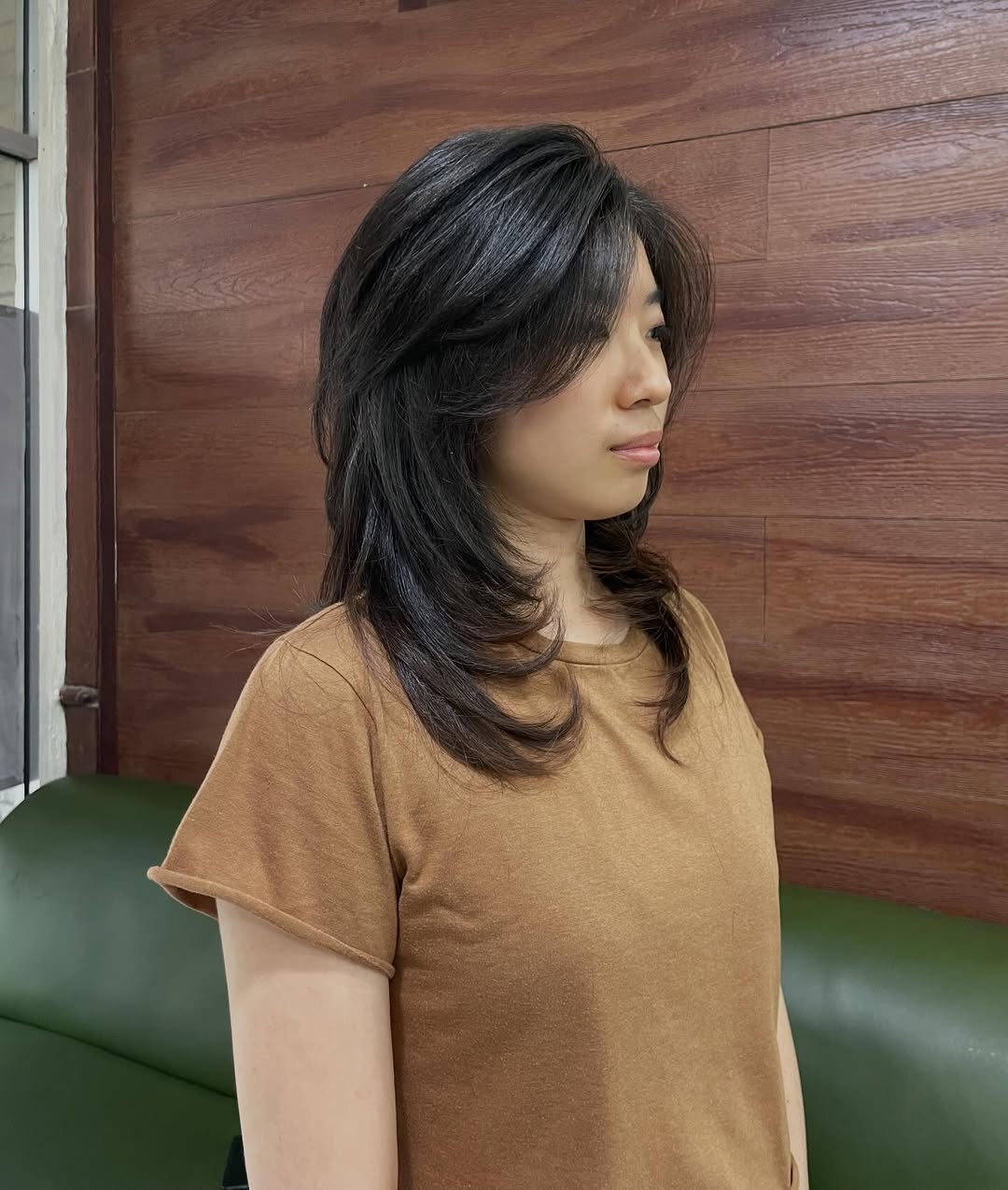 Soft Wolf Cut Layers With Face-Framing Bangs