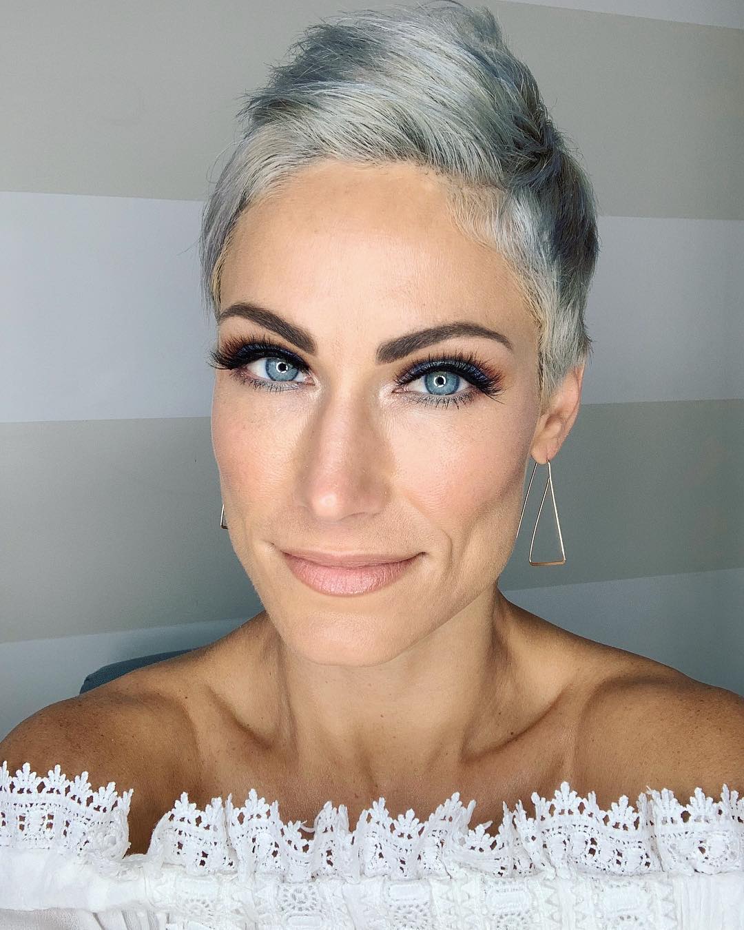 Textured Gray Pixie With Lift
