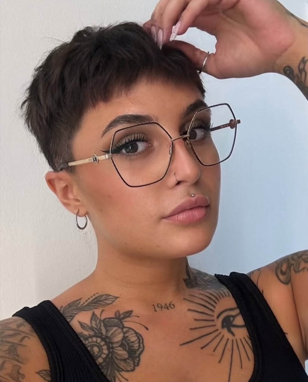 Textured Micro Bang Pixie Cut