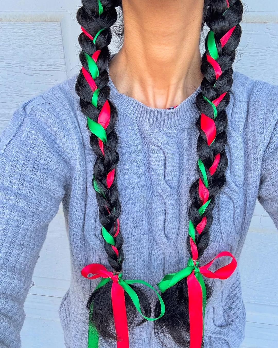 Vibrant Ribbon Braids Festive Hair Accessory