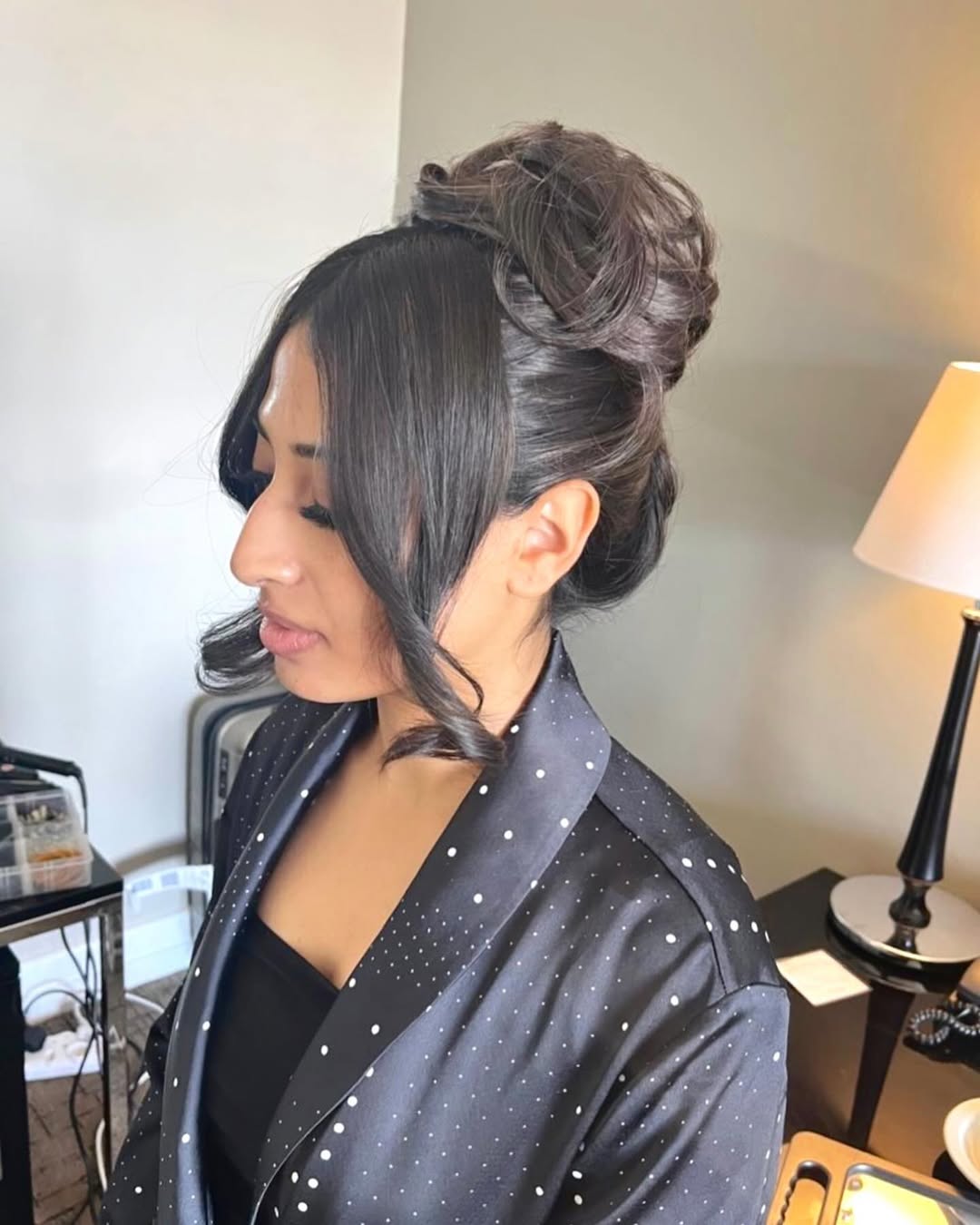 Voluminous Chignon With Soft Face Framing