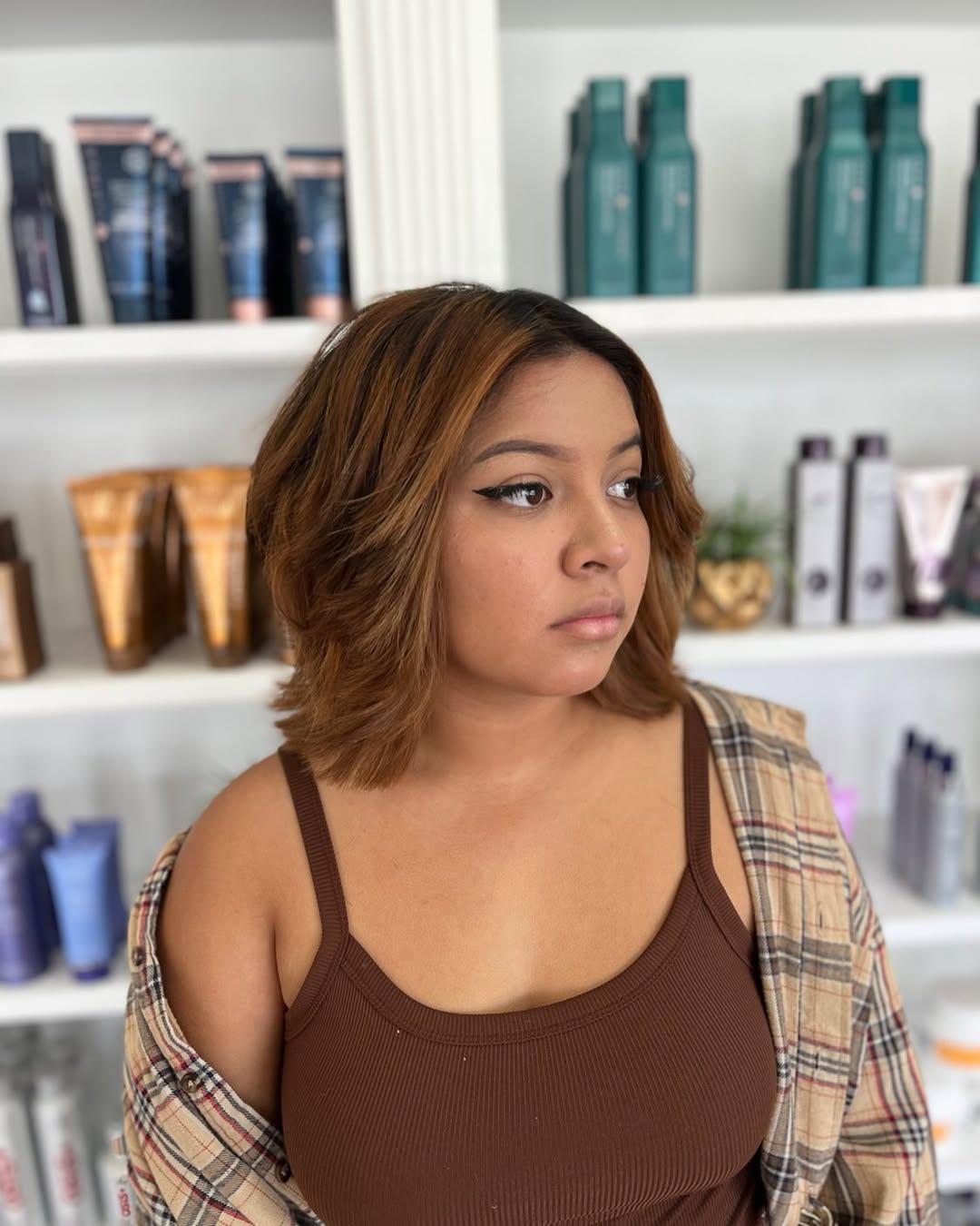 Warm Honey Brown Layers With Soft Volume