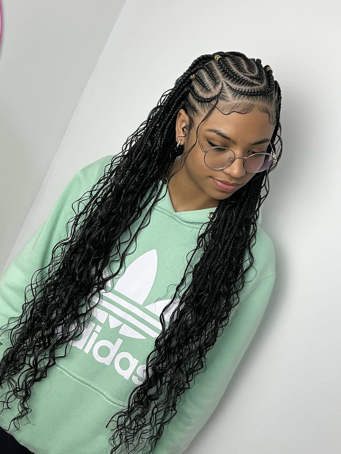 Boho Micro Braids With Beachy Waves