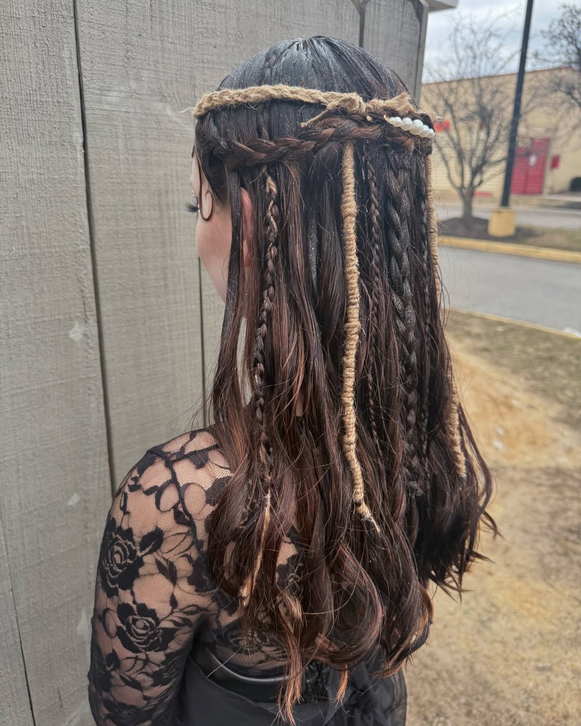 Boho Witchy Braids With Jute Wraps
