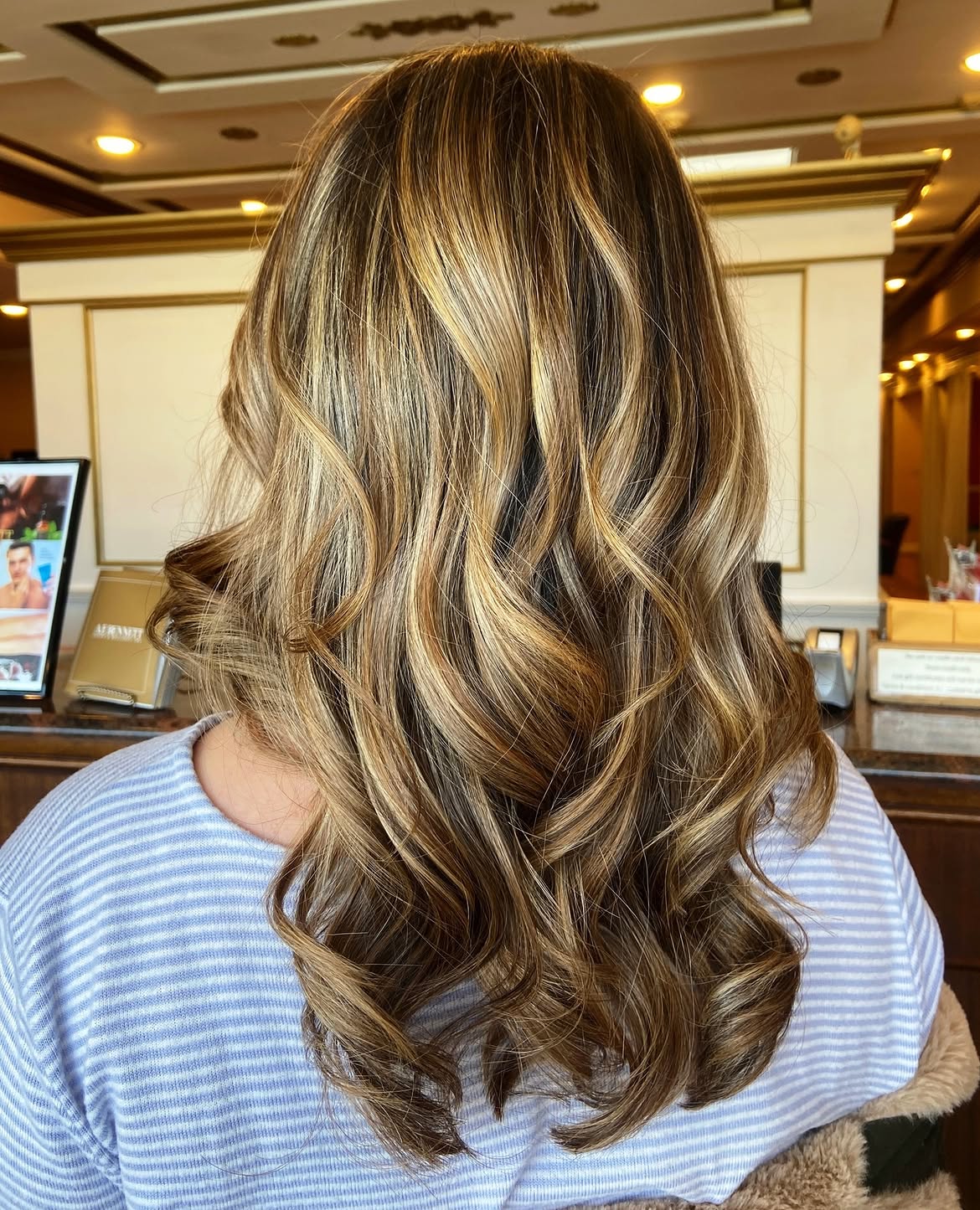 Caramel Balayage With Loose Waves