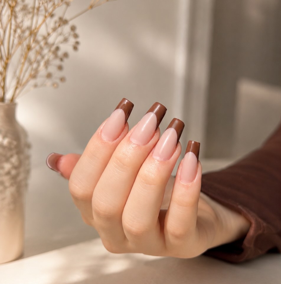 Chocolate Glazed Almond French Tips