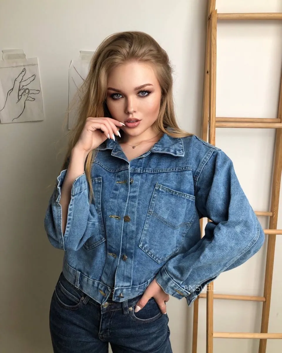Classic Denim Jacket With Dark Wash Jeans