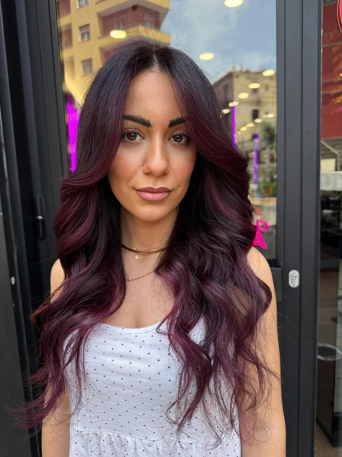 Deep Cherry Cola Waves With Dark Auburn Undertones