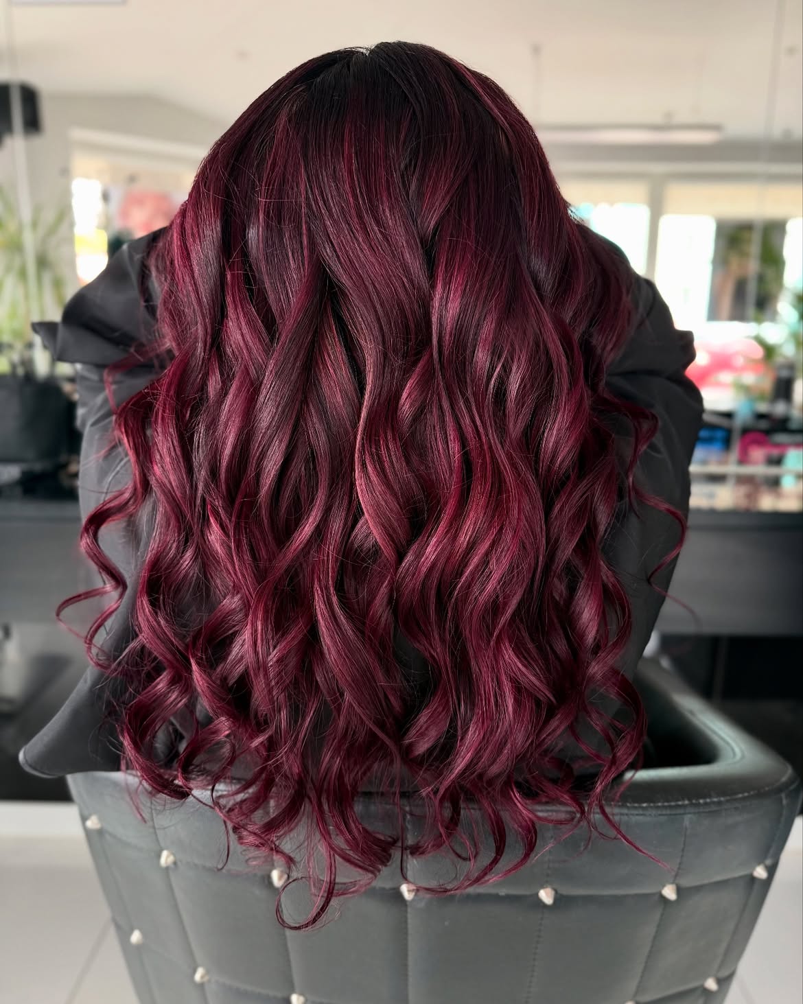 Deep Cherry Cola Waves With Dark Undertones