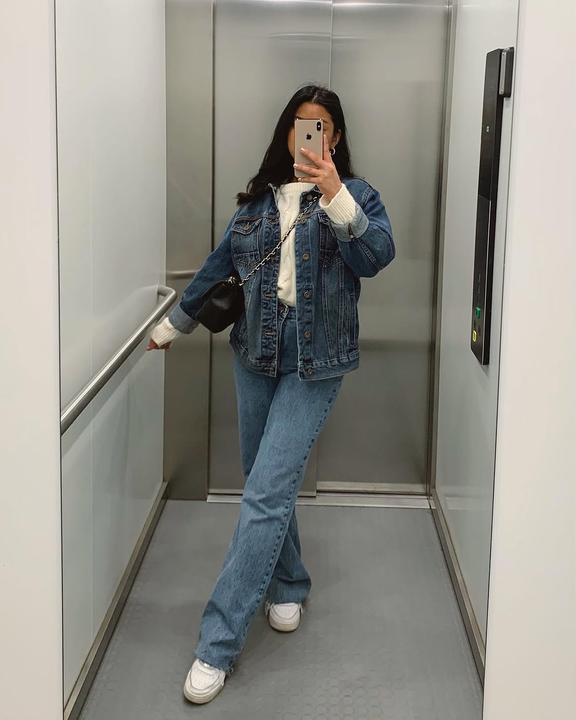 Denim Jacket And Jeans Double Denim Outfit