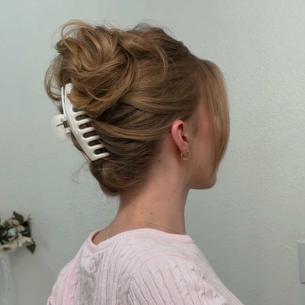 Effortless Updo With Face-Framing Pieces