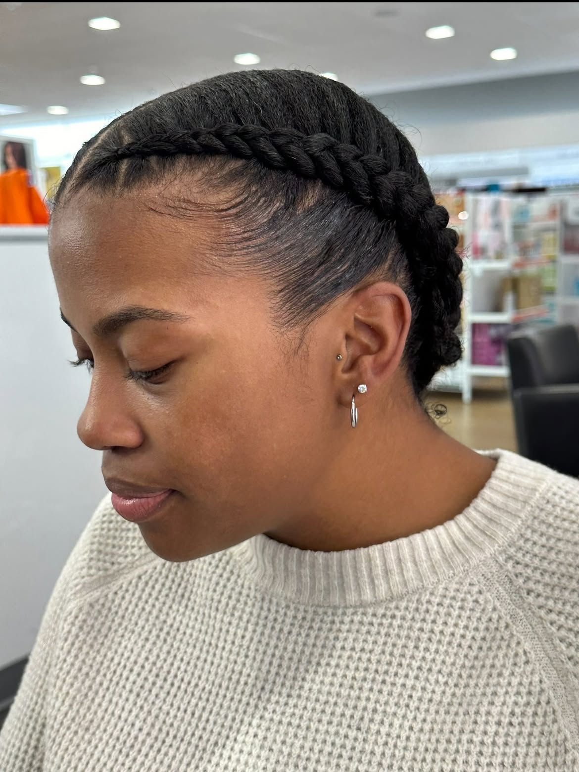 Elegant Double Dutch Braids With Defined Edges