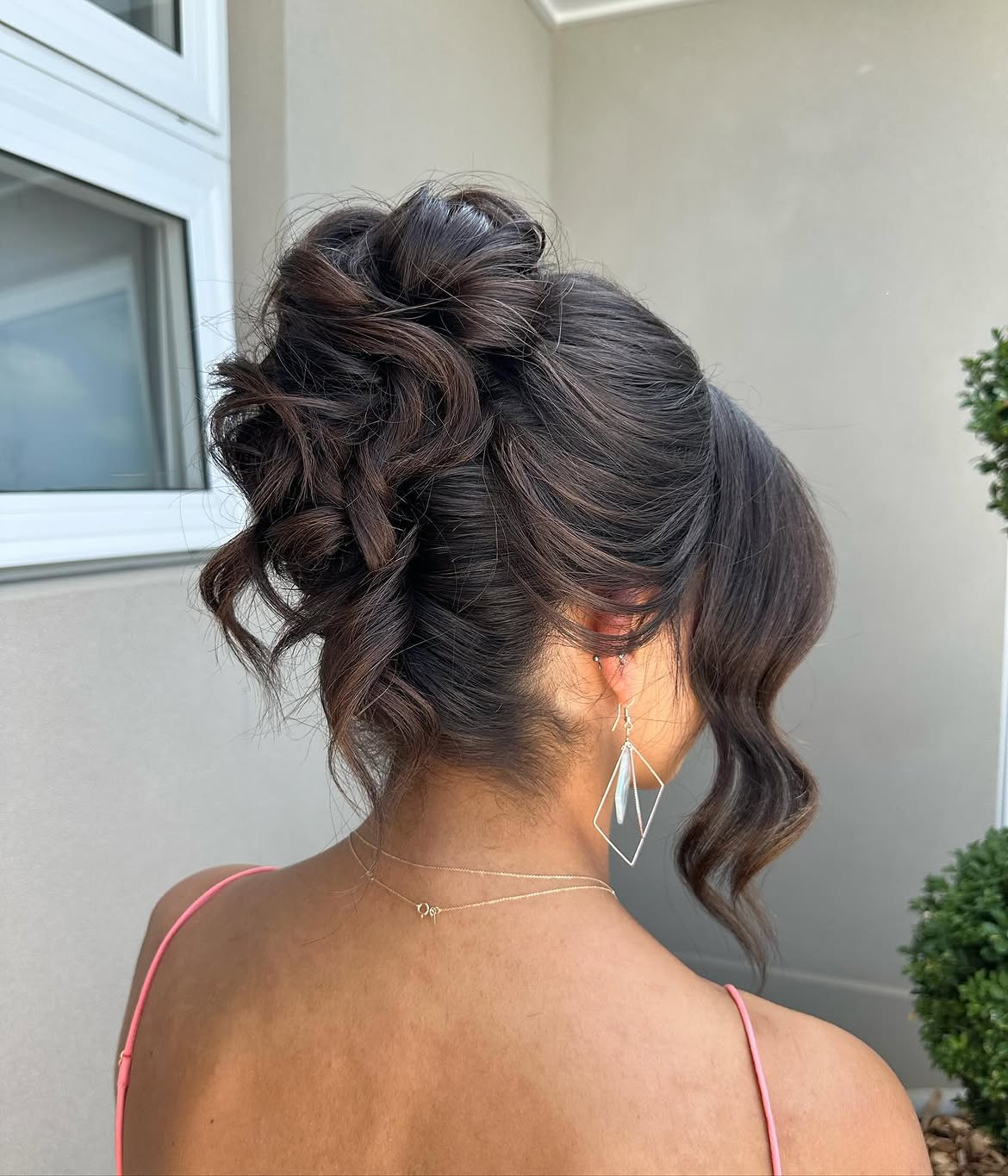 Elegant Voluminous Updo With Loose Romantic Curls
