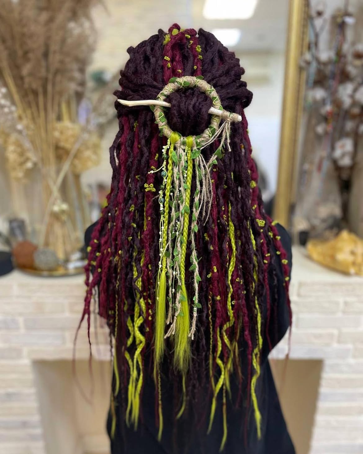Enchanted Forest Dreads With Woodland Adornments