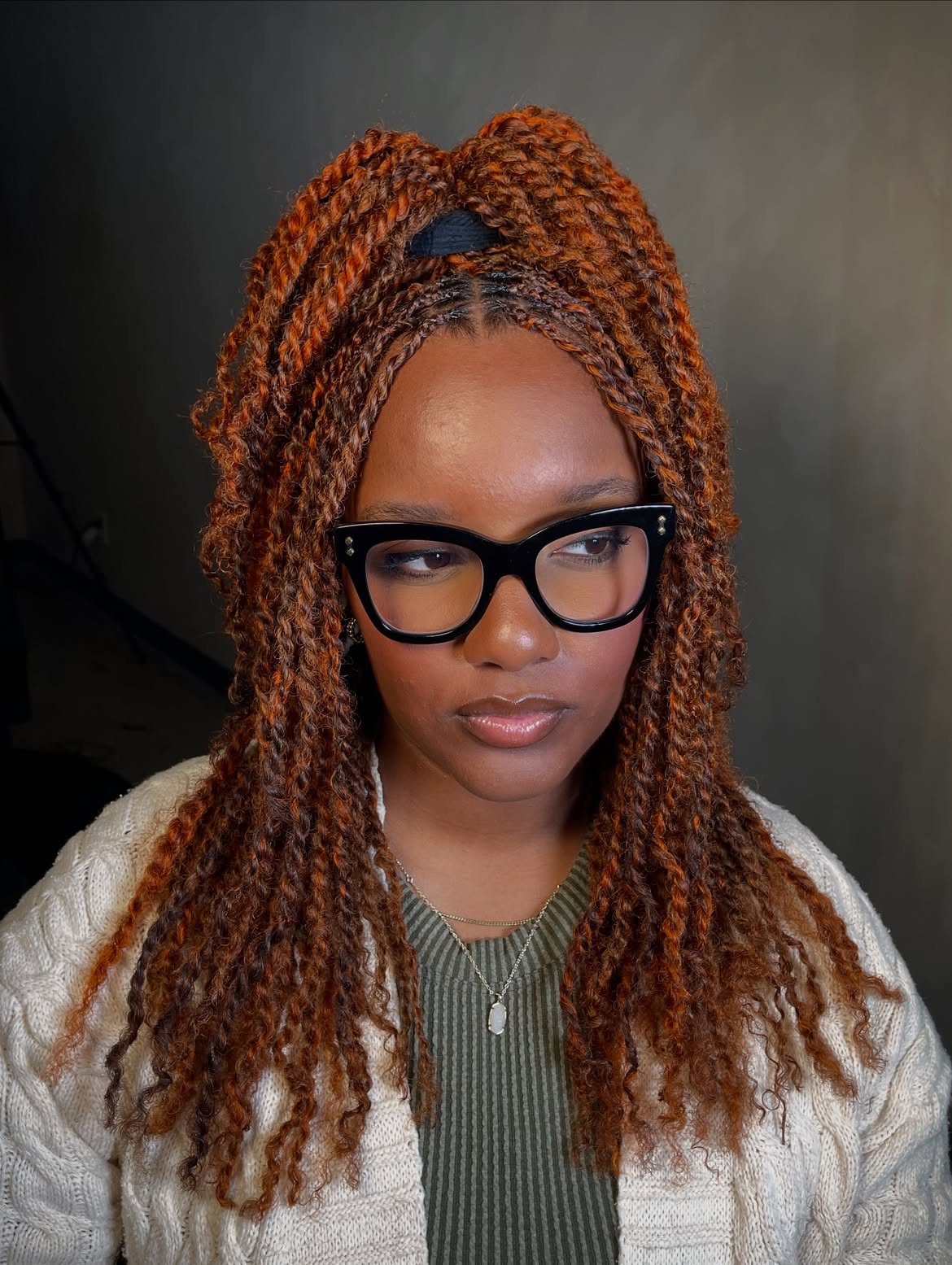 Fiery Copper Twists With A High Pony