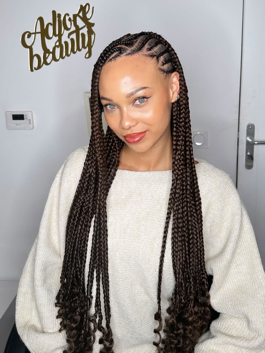 Goddess-Kissed Braids With Curly Ends