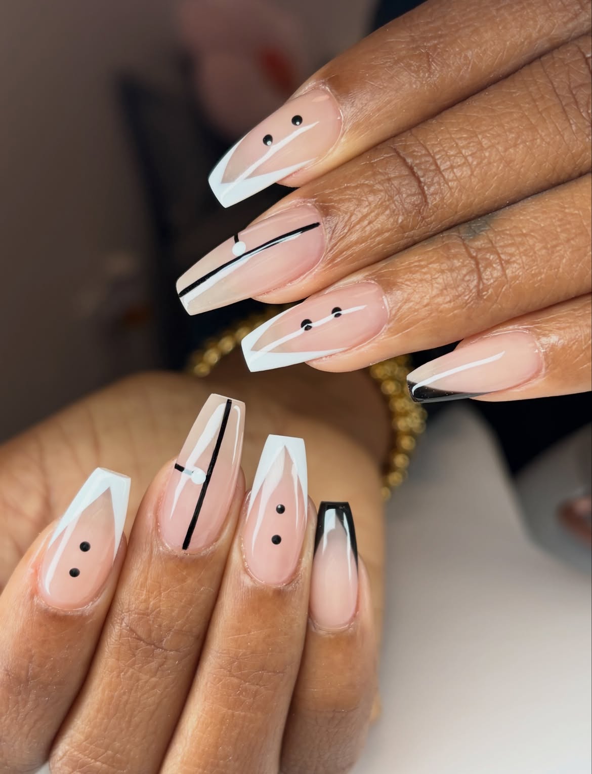 Modern French Inspo Minimalist Coffin Nails