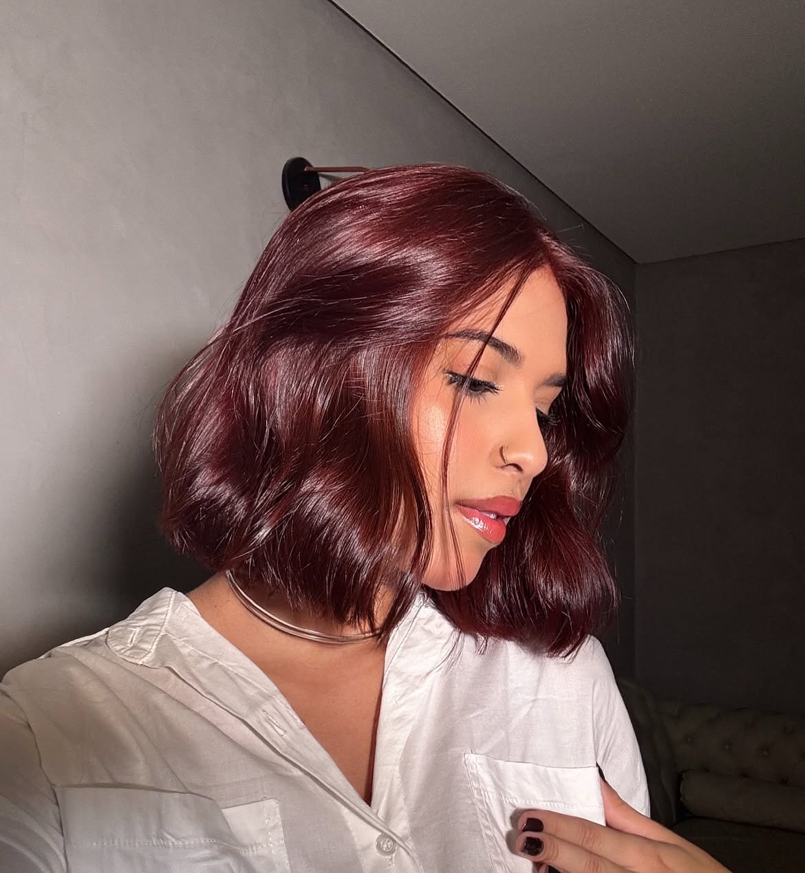 Rich Cherry Cola Bob With Soft Waves