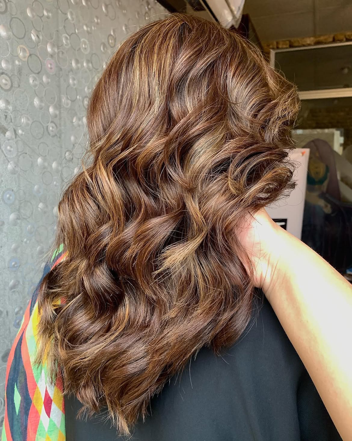 Rich Cinnamon Brown With Warm Caramel Highlights