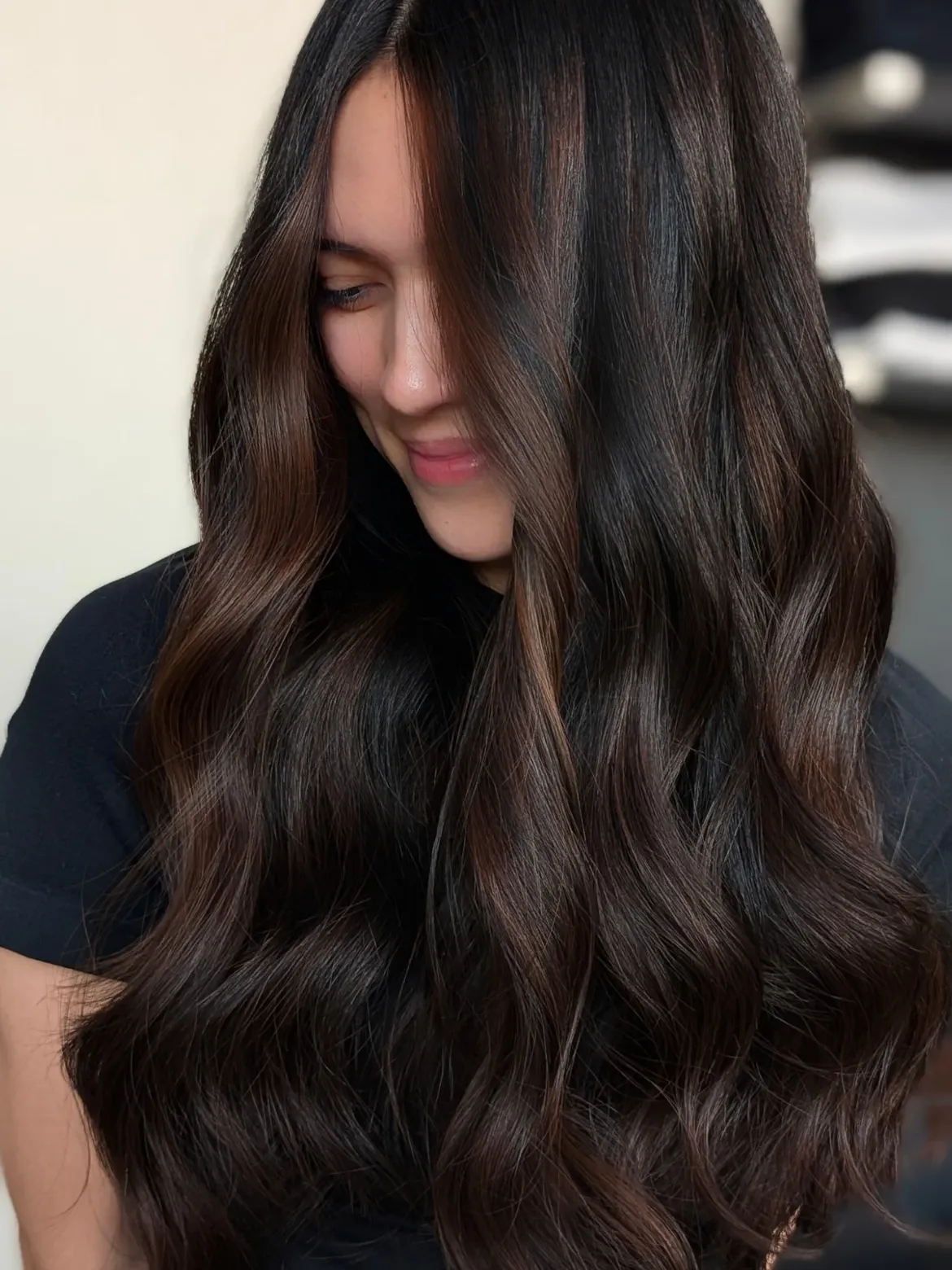 Rich Espresso With Subtle Auburn Highlights