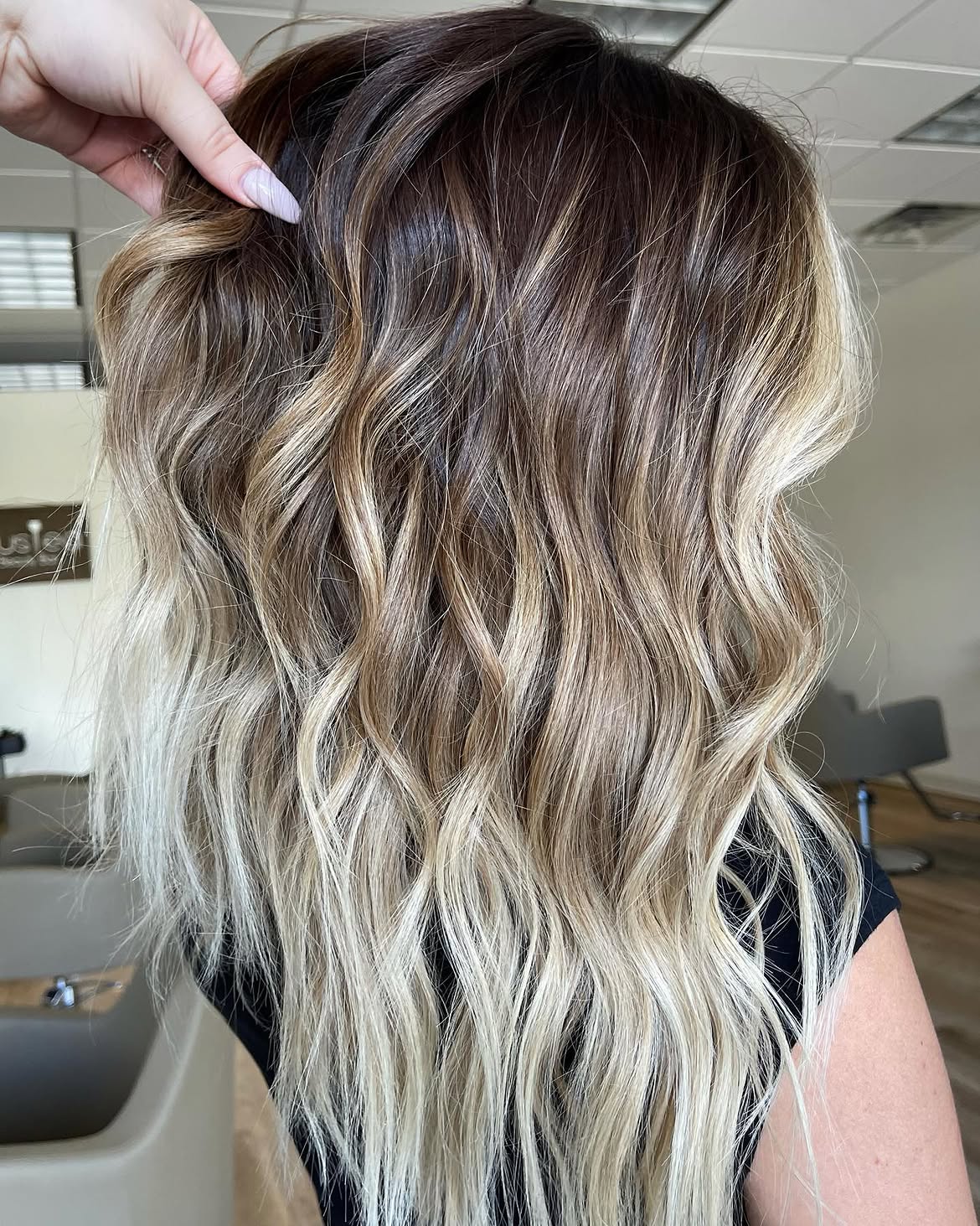 Rich Rooted Blonde With Sandy Beachy Waves