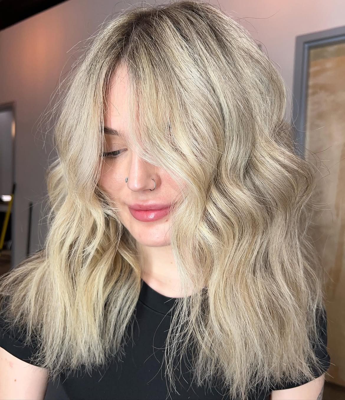 Rich Toasted Blonde With Warm Undertones Waves