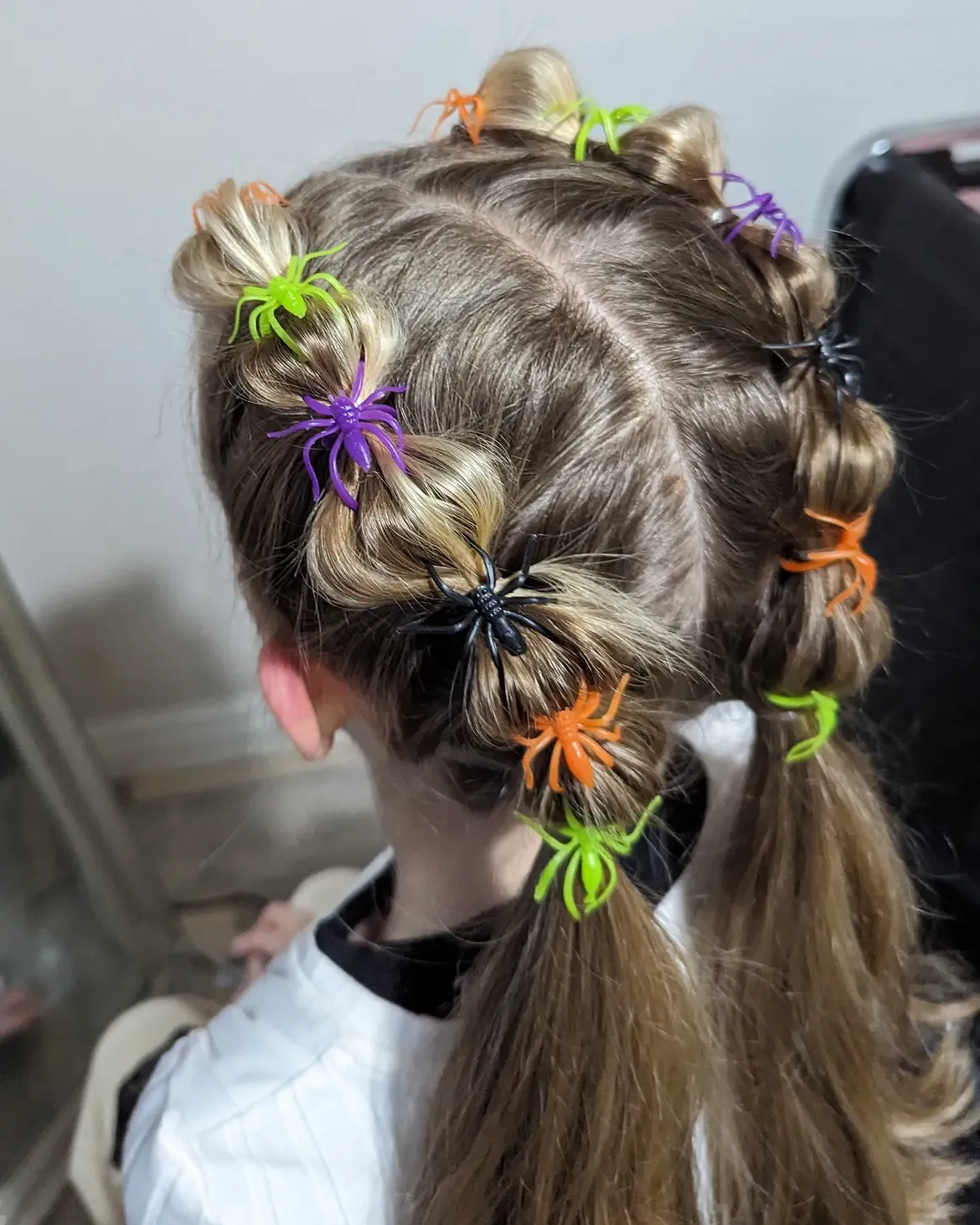 Spooky Spider Web Braids For Halloween