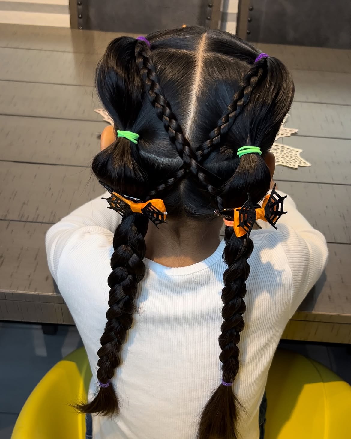 Spooky Spiderweb Braids For Halloween Fun